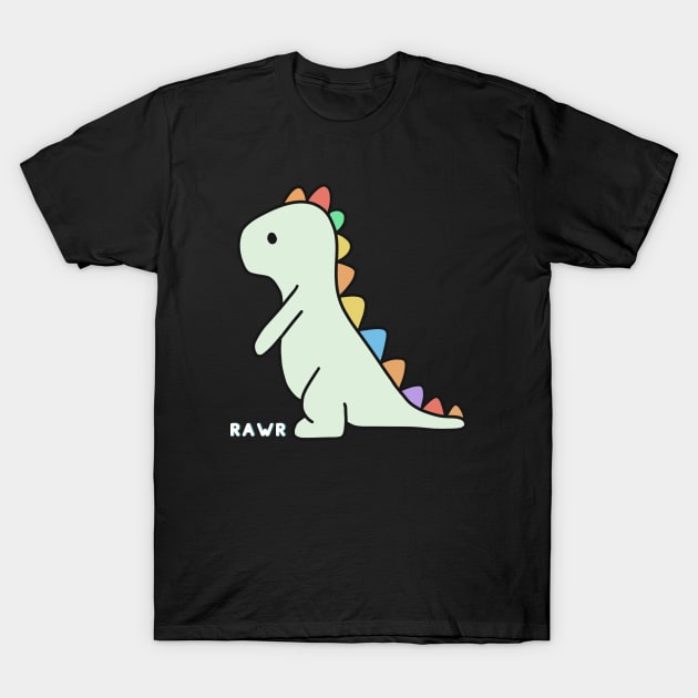 Rawr cute dino pastel color T-Shirt by PixieMomma Co